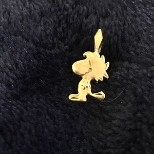 Vintage 14K Solid Gold Woodstock Charm
